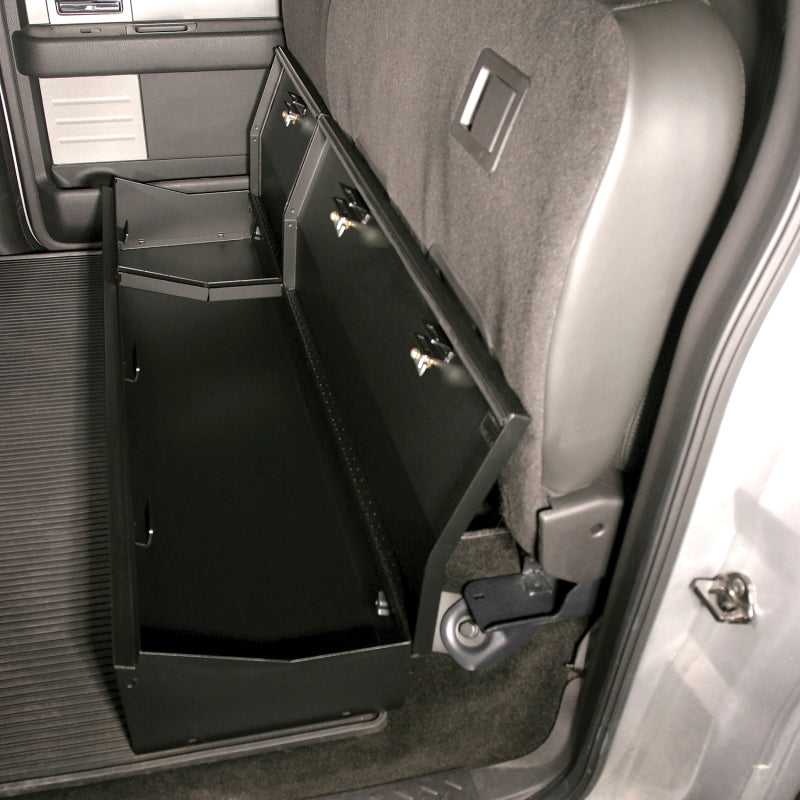 Tuffy Ford F150 Supercrew Underseat Lockbox Full Length W/ Keyed Lock