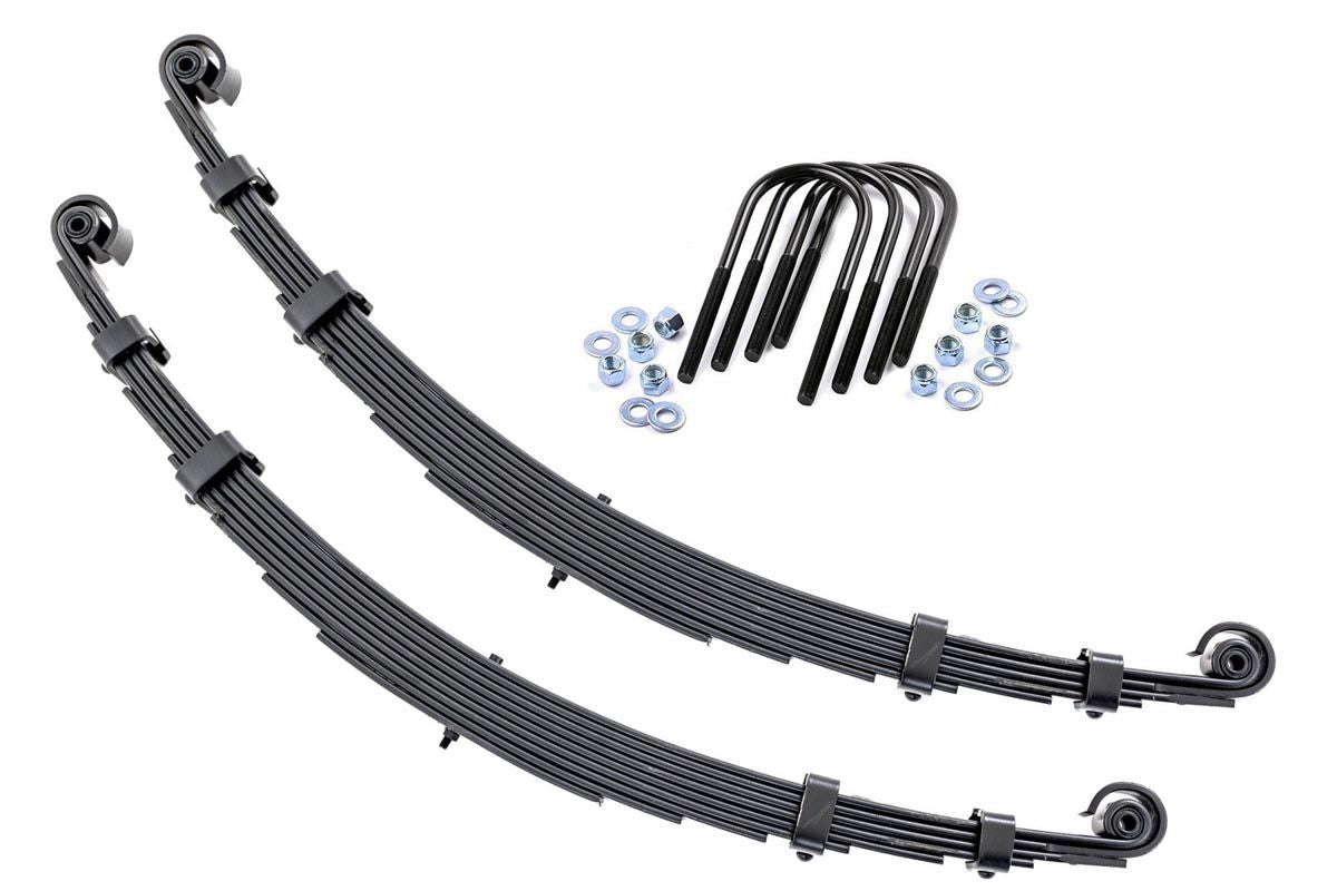 Rough Country Front Leaf Springs | 2.5" Lift | Pair | Jeep CJ5/CJ7 5 4 ...