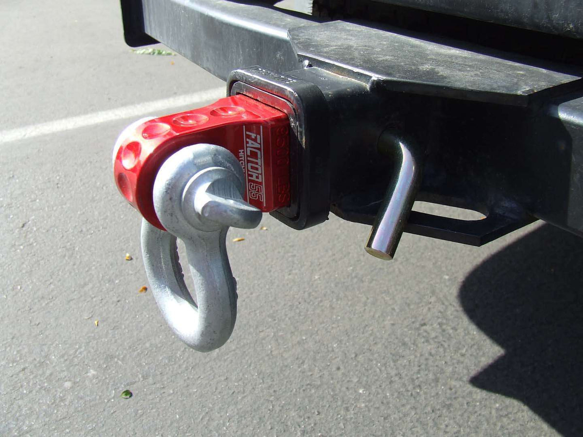 Factor 55 HitchLink 2.0 Receiver Shackle Mount 2 Inch Receivers Red