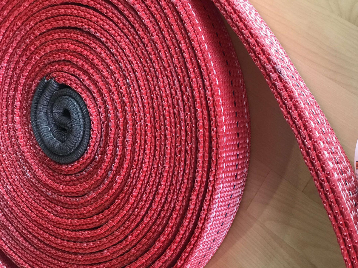 Factor 55 30 Foot Tow Strap Standard Duty 30 Foot x 2 Inch Red