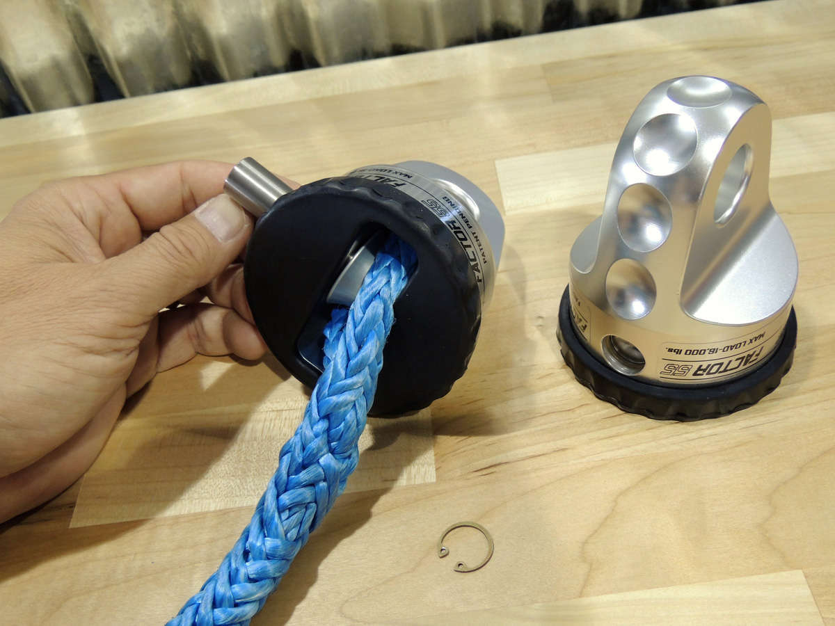 Factor 55 Synthetic Rope Spool 0.438 Pin Diameter ProLink XTV,UltraHook XTV, FlatLink XTV