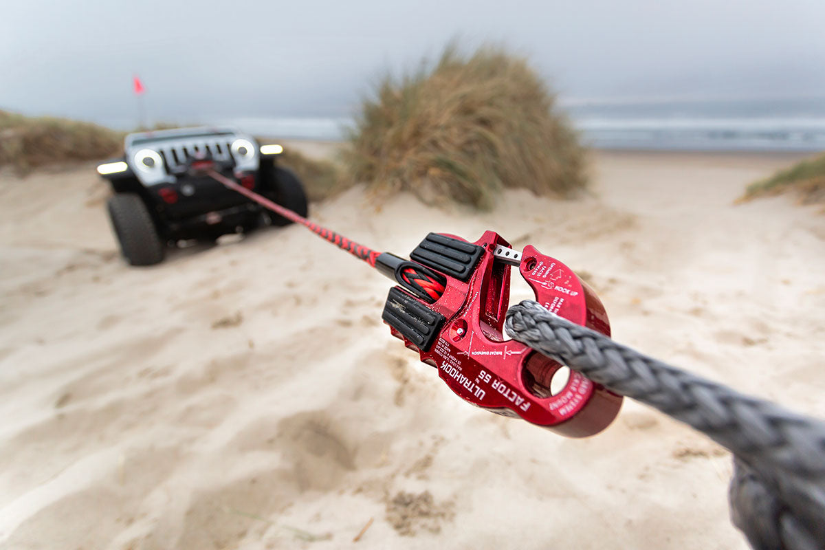 Factor 55 UltraHook Closed System Winch Shackle Mount Orange