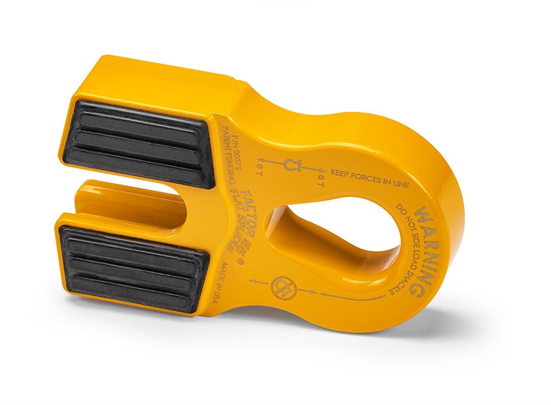 Factor 55 Flat Splicer Splice On Winch Synthetic Shackle Mount Yellow
