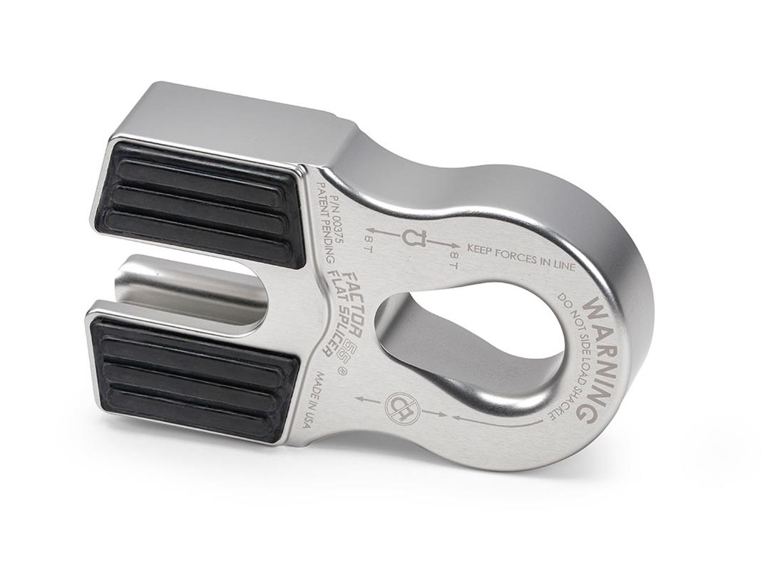Factor 55 Flat Splicer Splice On Winch Synthetic Shackle Mount Silver