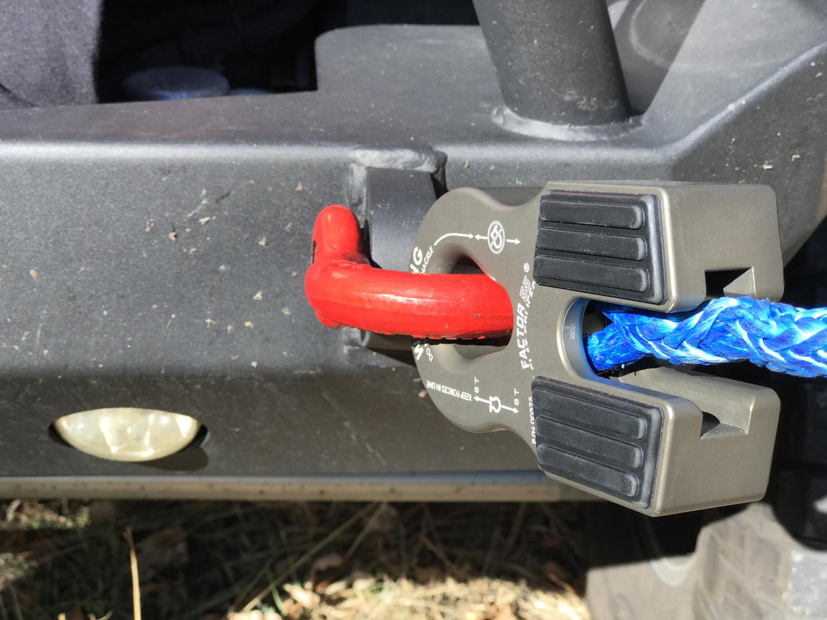 Factor 55 Winch Line Shackle Mount Splice On Foldable Gray