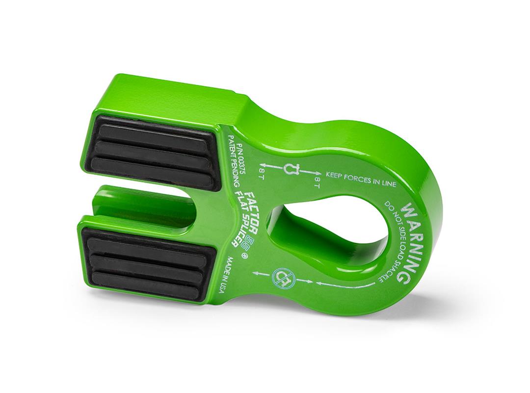 Factor 55 Flat Splicer Splice On Winch Synthetic Shackle Mount Green