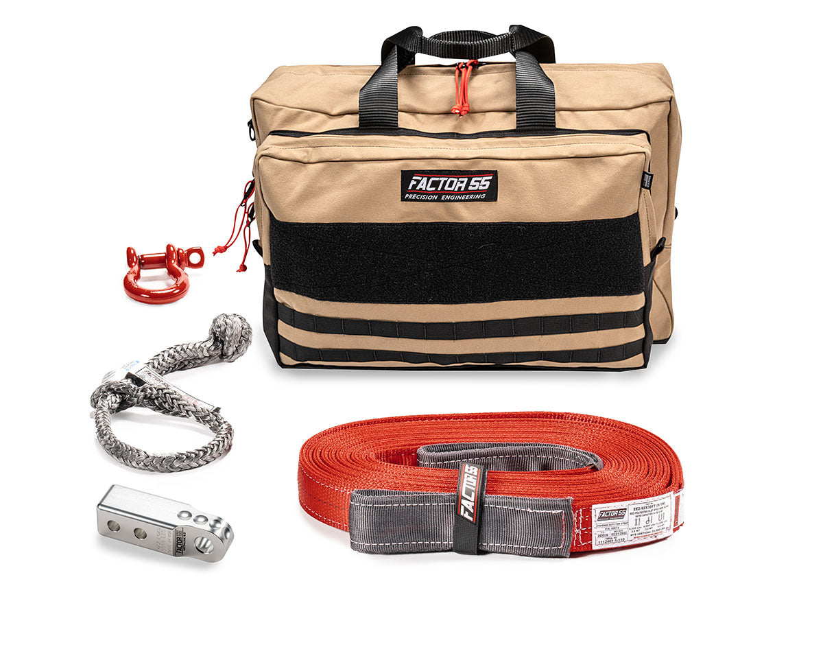 Factor 55 Vehicle Recovery Kit Owyhee Silver- Large