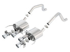 Borla 15 Chevy Corvette C7 ZO6 6.2L w/o AFM w/ NPP ATAK Quad RD RL AC Tips Center Rear Exit Exhaust