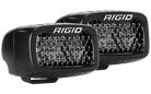 Rigid Industries SR-M Series PRO Midnight Edition - Spot - Diffused - Pair