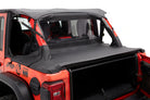 Bestop 18-23 Jeep Wrangler JL 4-Door Header Safari Cable Style Bikini (Black Diamond)