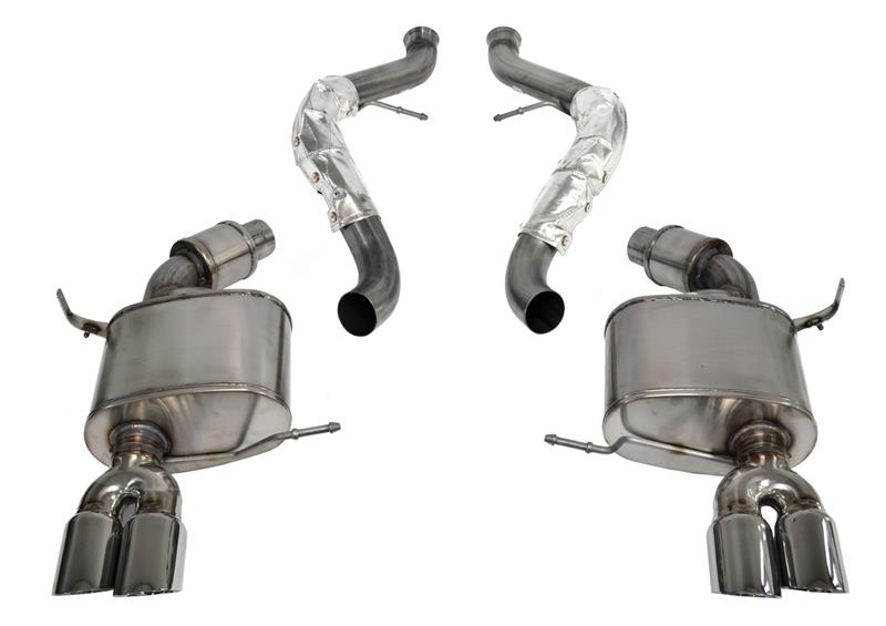 Corsa 2008-2012 BMW M3 Convertible E93 Polished Sport Cat-Back Exhaust