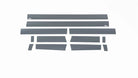 Putco 15-20 Ford F-150 Super Cab 6.5ft (4.25in Tall - 12pcs) Black Platinum Rocker Panels