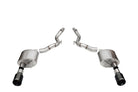 Corsa 24+ Ford Mustang GT Sport Axle-Back Dual Rear Exit with 4.5in Black PVD Straight Cut Tips