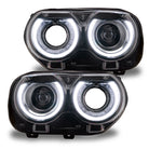 Oracle 15-21 Dodge Challenger RGB+W Headlight DRL Kit - ColorSHIFT w/ Simple Controller