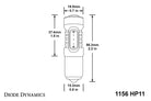 Diode Dynamics 1156 LED Bulb HP11 LED - Amber (Single)