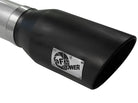 aFe Atlas Exhausts 5in DPF-Back Aluminized Steel Exhaust Sys 2015 Ford Diesel V8 6.7L (td) Black Tip