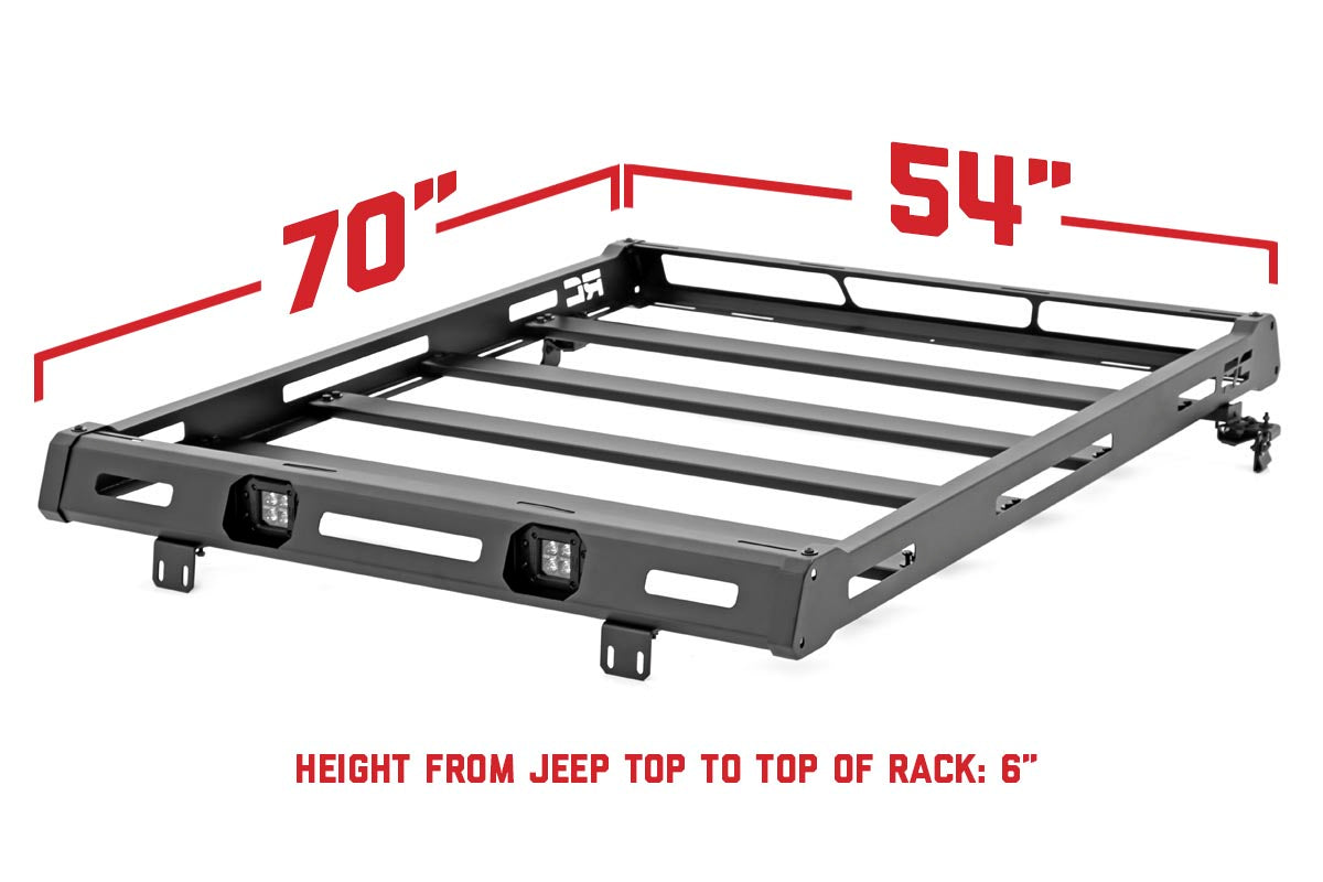 Rough Country  Roof Rack | Jeep Wrangler JK/Wrangler Unlimited  (2007-2018)