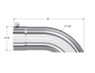 MBRP Universal Tip 4 O.D. Turn Down 4 inlet 12 length