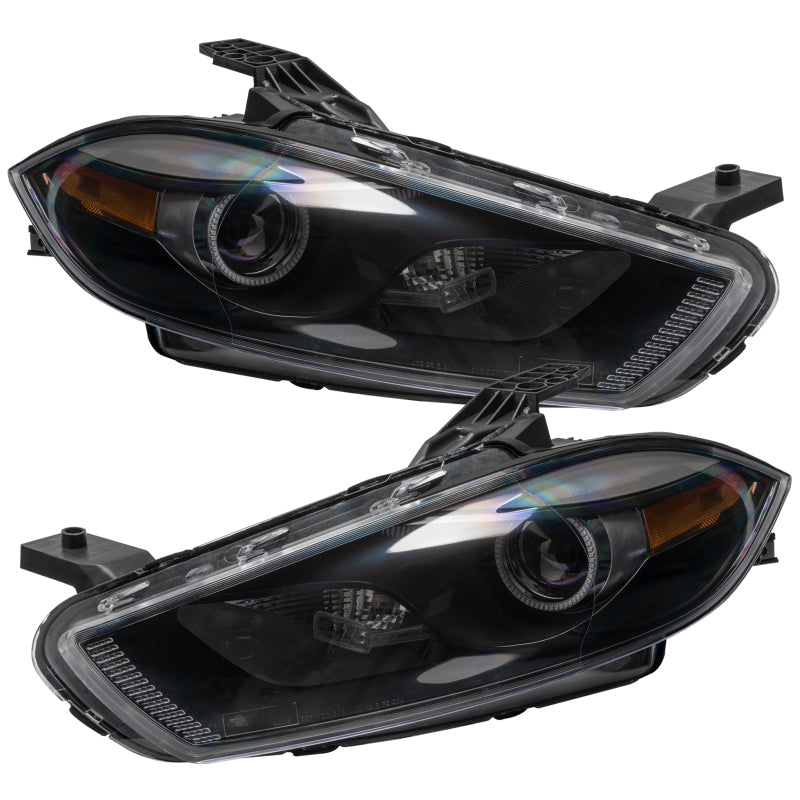 Oracle 13-16 Dodge Dart SMD HL - Black - Halogen - ColorSHIFT w/ Simple Controller