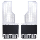 Putco 15-19 Chevy Silv/Sierra HD Dually - (Rear) - Set of 2 Mud Skins - Brushed SS w/ Hex Shield