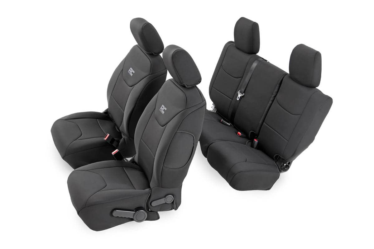 Rough Country  Seat Covers | Front and Rear | Jeep Wrangler Unlimited 2WD/4WD (2008-2010)