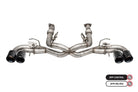 Corsa 2020-2025 Chevrolet Corvette C8 RWD 3in Valved Cat-Back Delete w/ NPP w/4.5in CF Black PVDTips
