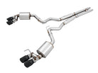 AWE Tuning 2018+ Ford Mustang GT (S550) Cat-Back Exhaust - Touring Edition (Quad Diamond Black Tips)