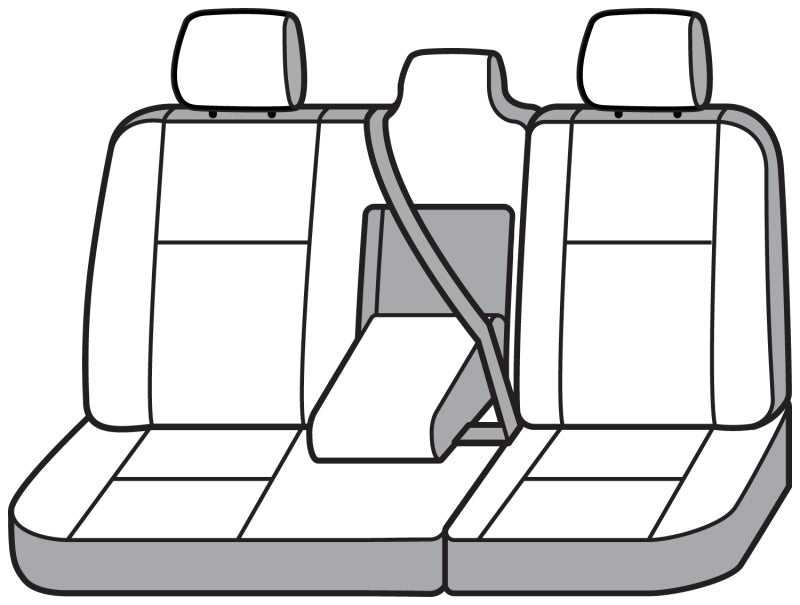 Covercraft 19-24 Dodge Ram 1500 Endura PrecisionFit Custom Second Row Seat Covers - Silver/Charcoal