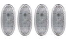 ANZO 2011-2016 Ford F-350 LED Fender Light Kit Clear 2pc Amber / 2pc Red