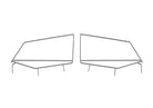 Rampage 1987-1995 Jeep Wrangler(YJ) Window Frame Only - Black