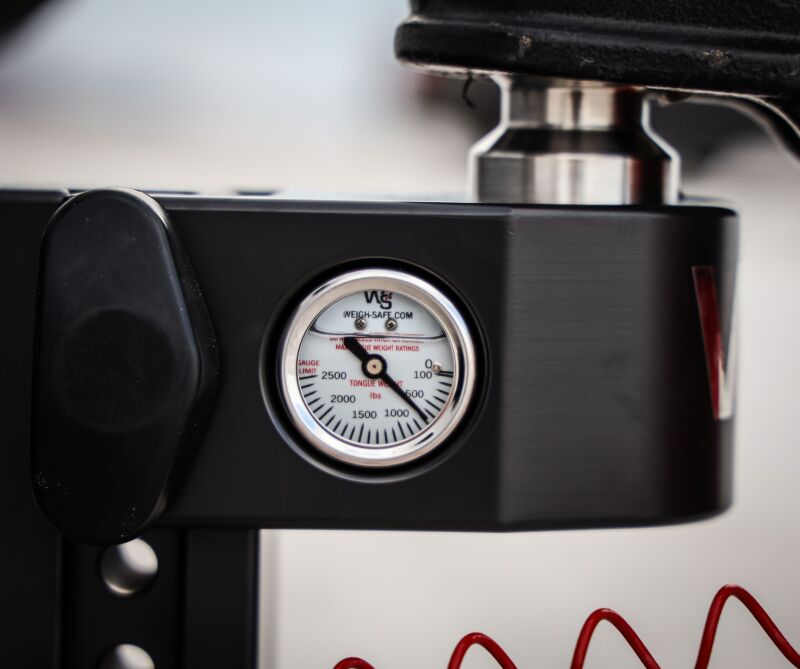 Weigh Safe 4in Drop Hitch w/Built-in Scale & 2in Shank (8K/12.5K GTWR) w/WS05 - Black Cerakote