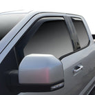Westin 2015-2018 Ford F-150 SuperCab In-Channel Wind Deflector 4pc - Smoke
