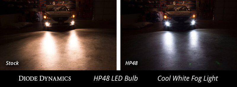 Diode Dynamics P13W HP48 LED - Cool - White (Pair)