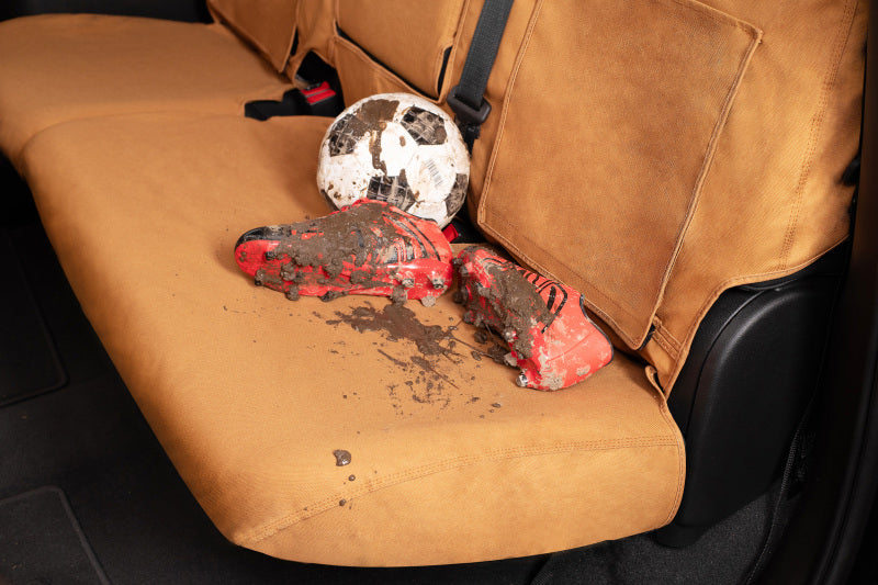 Covercraft 21-24 Ford Bronco Carhartt SeatSaver Custom Front Row Seat Covers - Brown