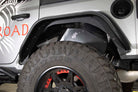 Fishbone Offroad 2018+ Jeep Wrangler JL Rear Pair Aluminum - Black Powdercoat Inner Fenders