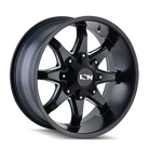 ION Type 181 17x9 / 5x114.3 BP / -12mm Offset / 87mm Hub Satin Black/Milled Spokes Wheel