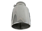 aFe Power Universal 5in Inlet 8in Outlet MACH Force-XP Clamp-On Exhaust Tip - Polished