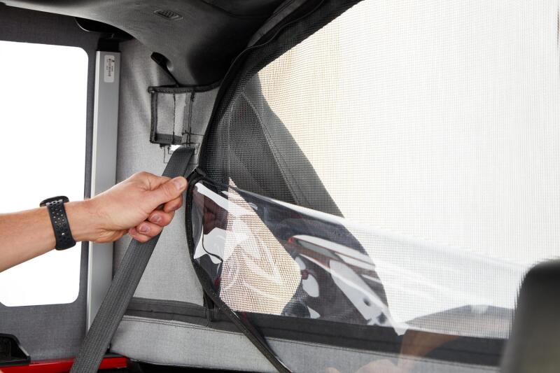 Bestop 18-26 Jeep Wrangler JL 2-Door Halftop Soft Top (Premium Black Twill)