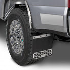 Putco 17-20 Ford SuperDuty - Set of 2 (Excl Dually Rear) Mud Skins - Polished SS w/ Hex Shield