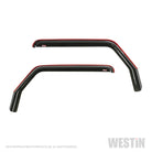 Westin 2018-2019 Jeep Wrangler JL In-Channel Wind Deflector 2pc - Smoke