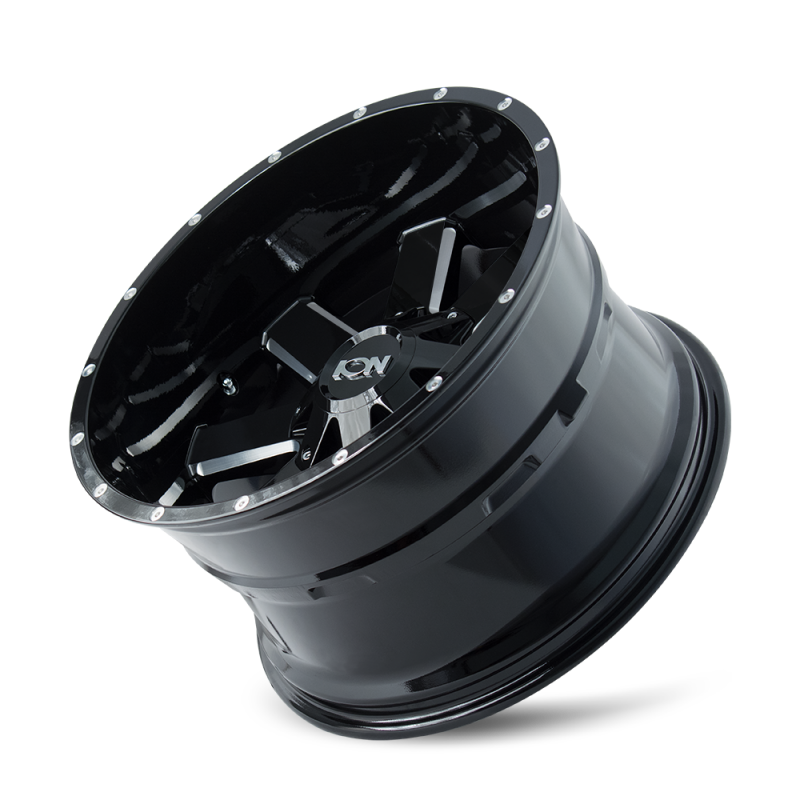 ION 141 20x12 / 8x170 BP / -44mm Offset / 125.2mm Hub Gloss Black Milled Wheel