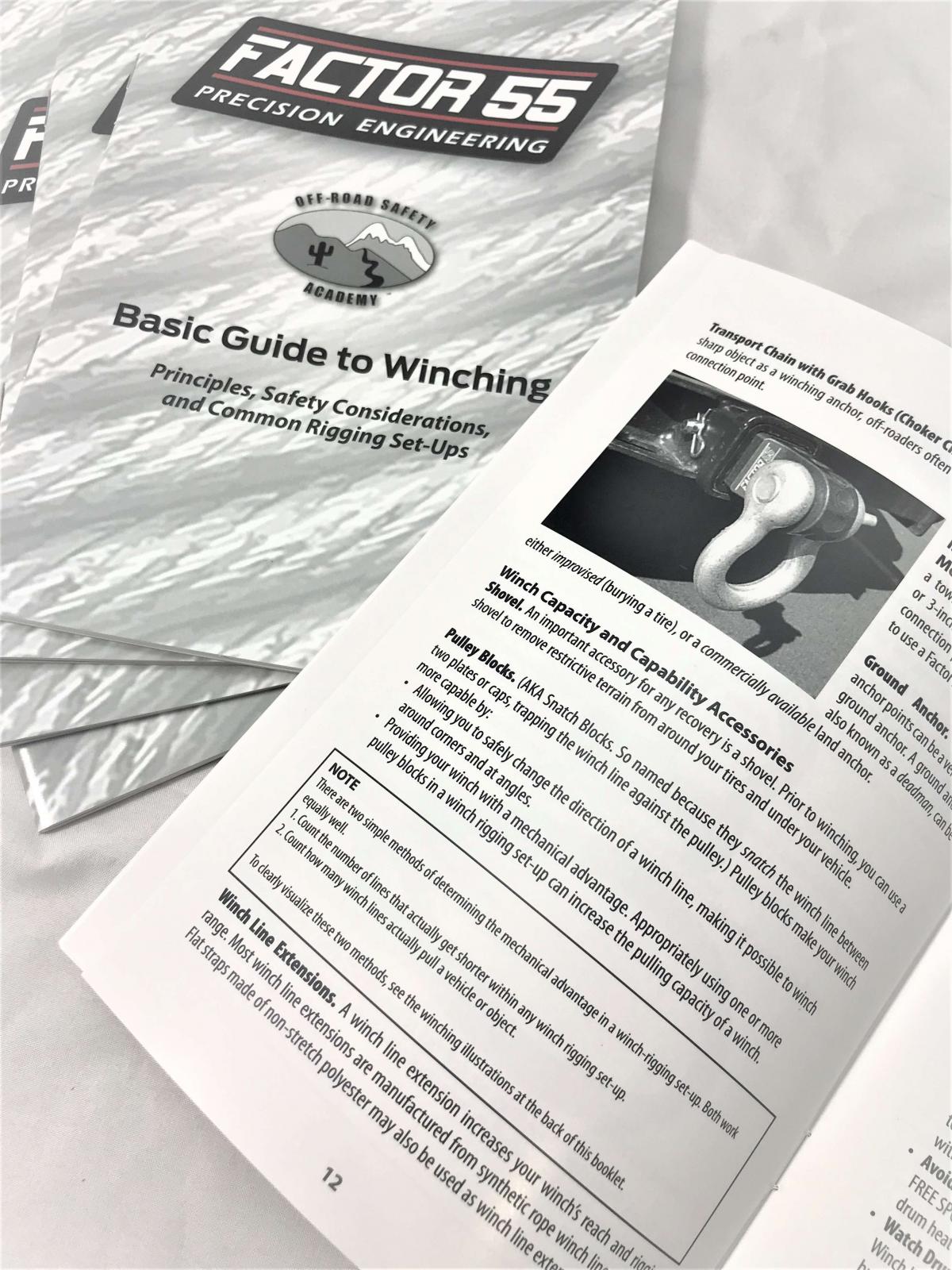 Factor 55 Basic Guide To Winching Manual