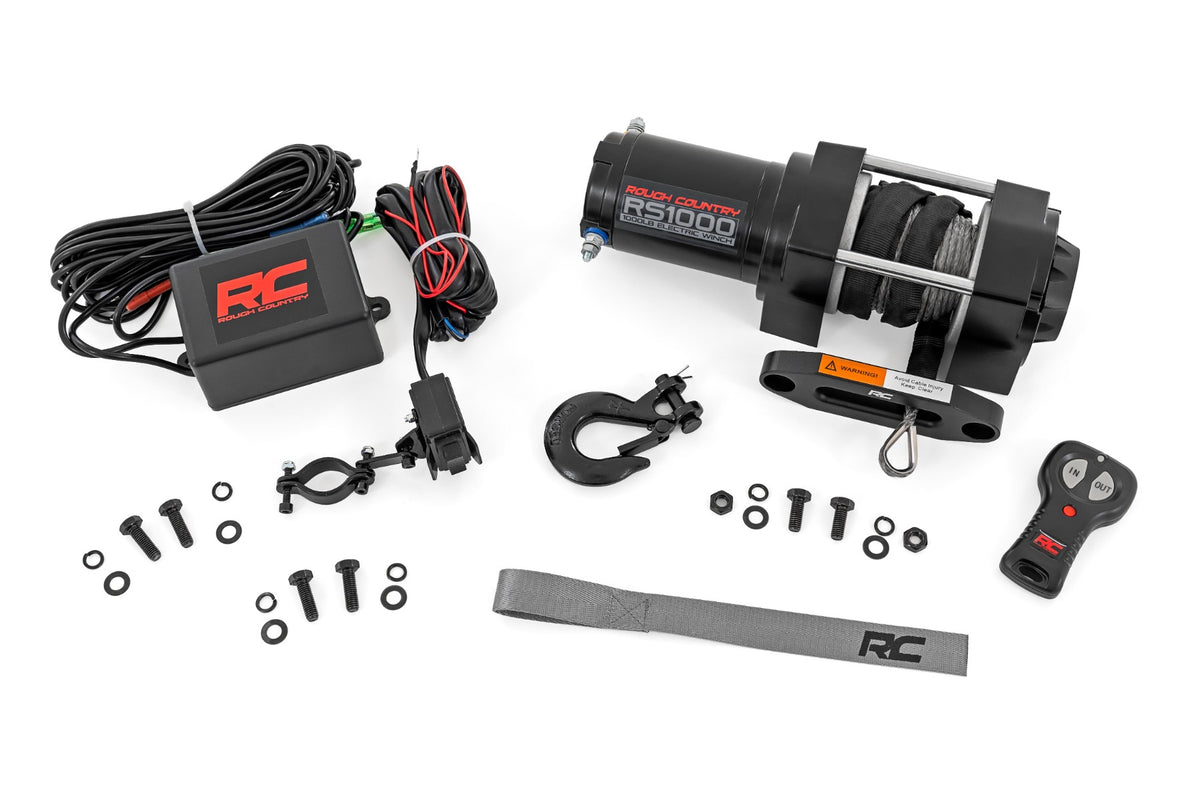 Rough Country 1000-LB Winch | UTV | Synthetic Rope