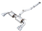 AWE Tuning Subaru BRZ/ Toyota GR86/ Toyota 86 Touring Edition Cat-Back Exhaust- Chrome Silver Tips