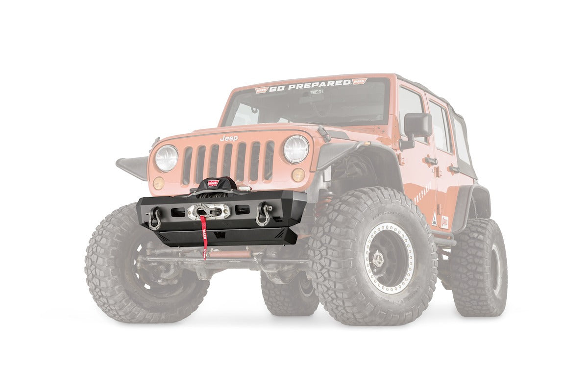 WARN Elite Stubby Front Bumper for 2007-2018 Jeep Wrangler JK