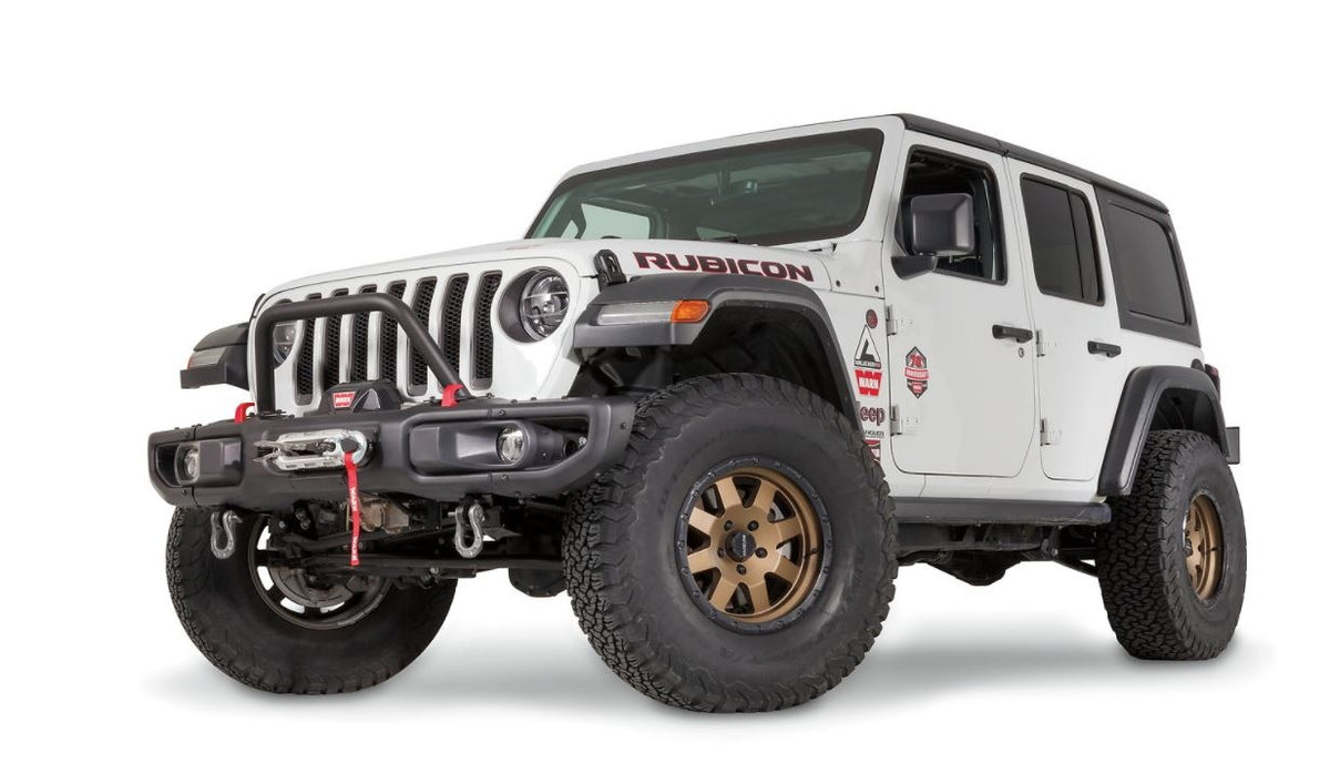 WARN Mid-Height Stinger Grille Guard Tube for 2018-2021 Jeep Wrangler JL / 2020-2021 Jeep Gladiator JT