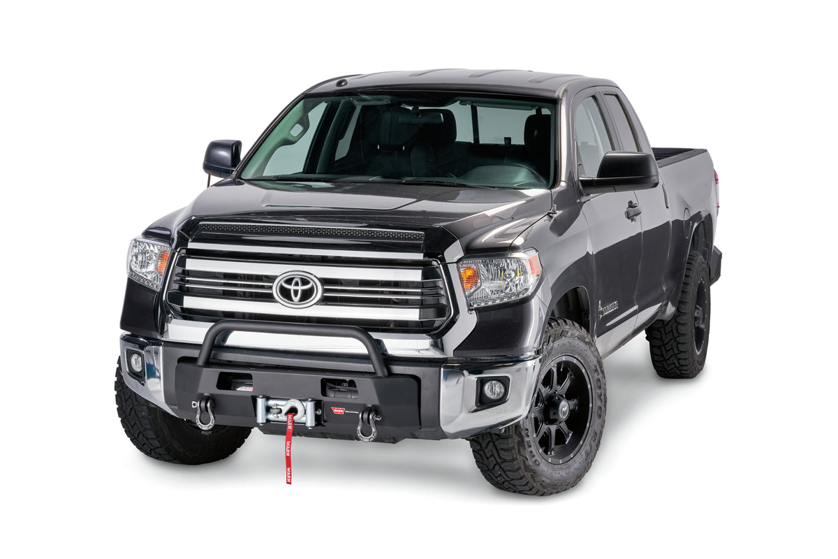 WARN Semi-Hidden Winch Mount with Grille Guard for 2014-2021 Toyota Tundra