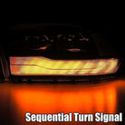 AlphaRex 09-18 Dodge Ram 1500 PRO-Series Projector Headlights Plank Style Alpha Blk w/Seq Signal/DRL