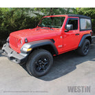 Westin 2018-2019 Jeep Wrangler JL Slim Wind Deflector 2pc - Smoke