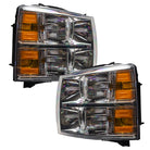 Oracle Lighting 07-13 Chevrolet Silverado Pre-Assembled LED Halo Headlights-Red